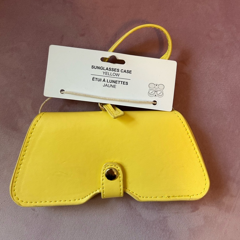 Vibrant Yellow Sunglasses Case